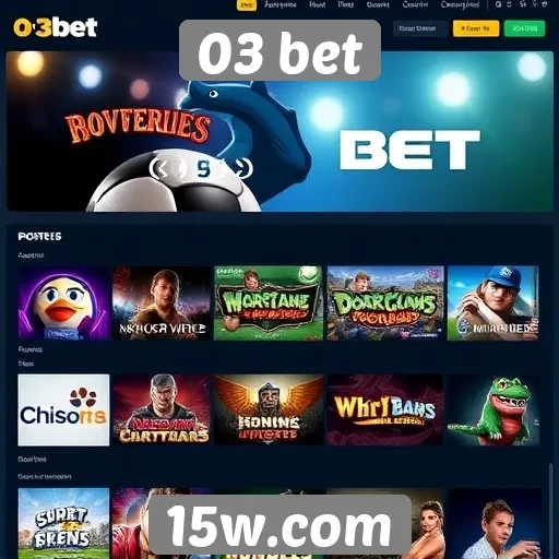 Análise das opções de jogos disponíveis no 03 bet