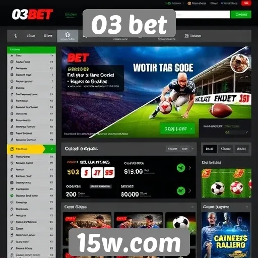 Novas funcionalidades do site 03 bet em destaque